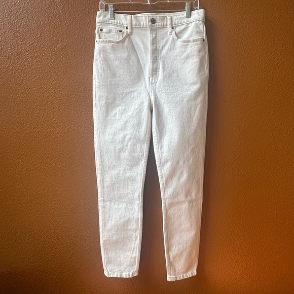 Re/Done 90’s High Rise Ankle Crop Jeans In Vintage White (Cream) Size 29 NWT! - Picture 11 of 16